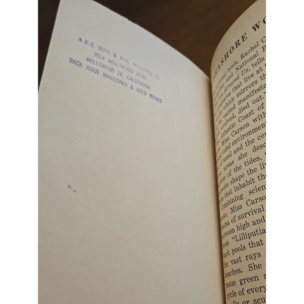 THE EDGE OF‎ THE SEA by RACHEL CARSON, MENTOR BOOK 1st Print 1959